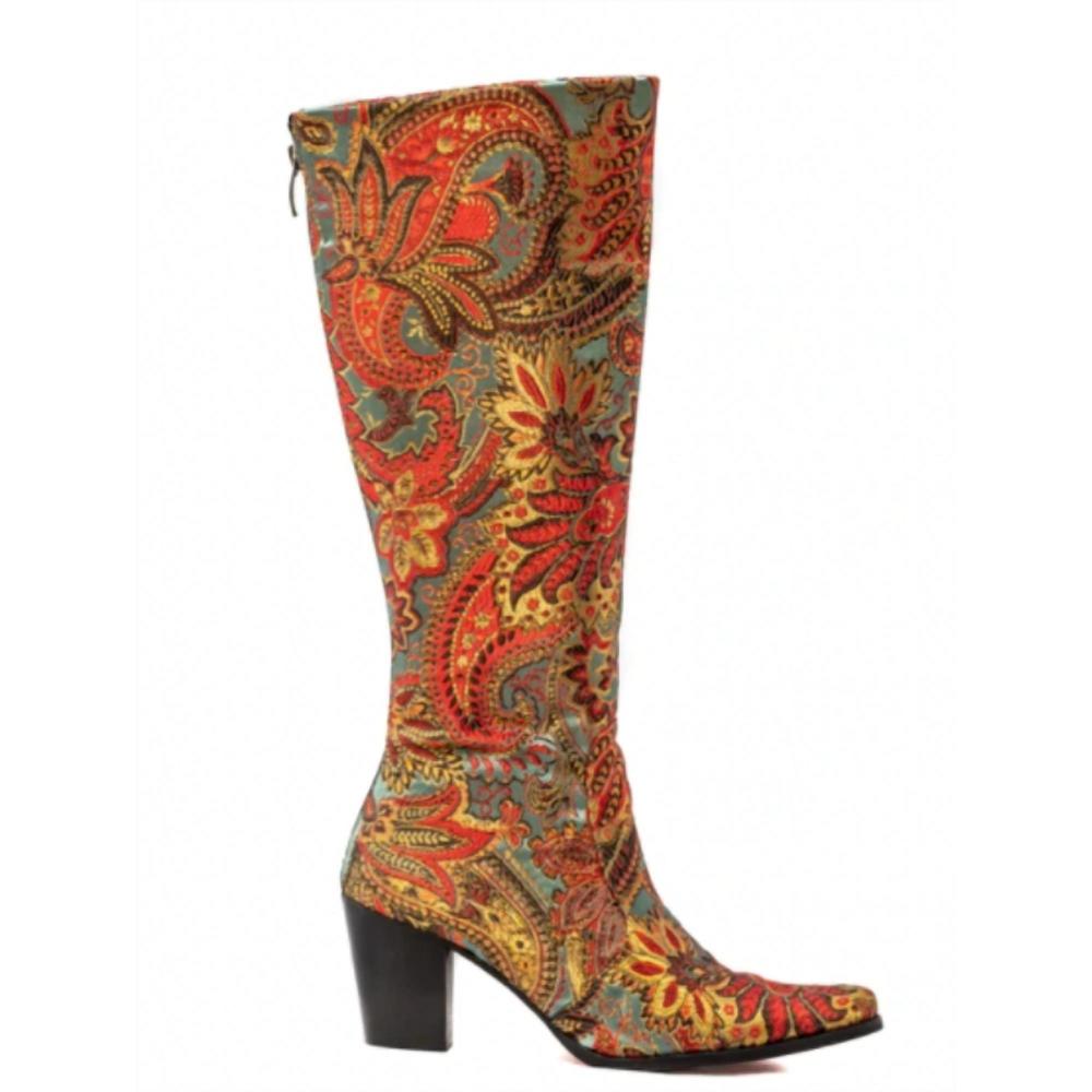 NEW ROCKWELL THARP naples tall boots in multi